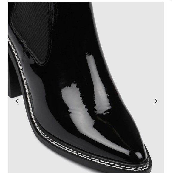 Jo mercer luxe black patent ankle boots size 39 - Picture 4 of 13